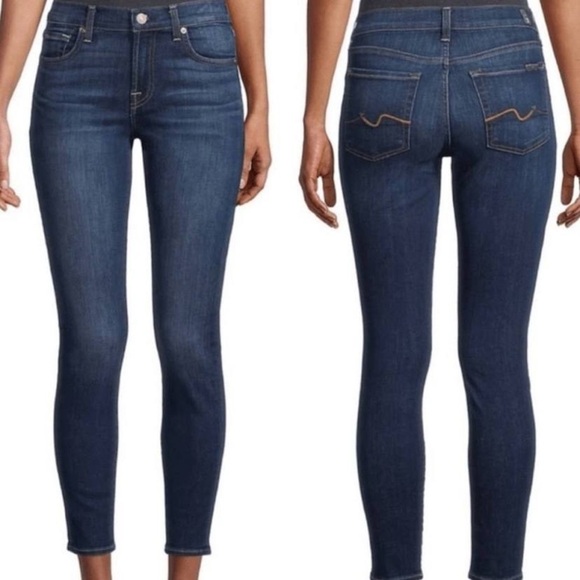 7 For All Mankind Denim - 7 For All Mankind Cropped Gwenevere Jeans